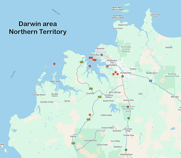collecting locality map for 'Black, T.H.'