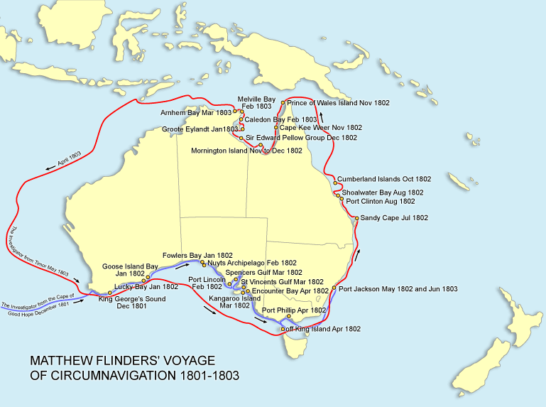 Matthew Flinders' Voyage of Circumnavigation 1801- 1805