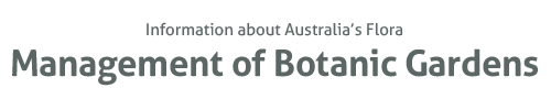 Management of Botanic Gardens