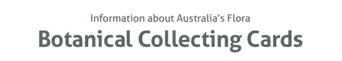 Australian Botanical Collecting Cards